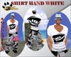 [SM]SHIRT HAND WHITE MUS