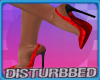Dusty Red Lace Heels