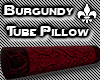 Burgundy Tube Pillow