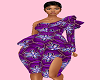 Purple African Dress