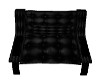 black leather kiss chair