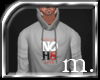 m.|NOH8 Hoody |grey