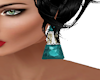 S4 Teal Earring Triangle