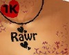 !!1K RAWR custom necklac