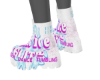 Pink ice boots