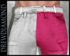 Dd- Pink And white Pants