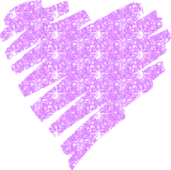 purple/pink heart