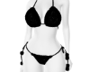 Black Glitter Fur Bikini