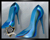 :XB: Metalic Blue Pumps