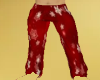 Red Snowflake Pants Male