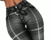 Gray Plaid Capris