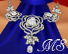 MS Diamond Rose Necklace