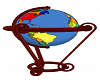 World Globe Mahogany