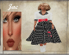 J~50'S RETRO DR POLKA DT