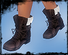 [Gel]Black boots w/fur