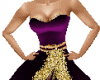Purple N Gold Xmas Dress
