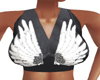 Leather Angel Wing Top