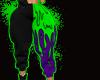 Green Drip Joggers ++