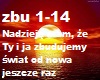 Nadzieje mam ze Ty i ja