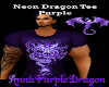 Neon Dragon Tee-Purple