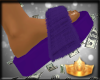 C. Purple Fur Slippers