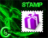6C Purple Present Stamp