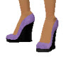 violet wedges shoe