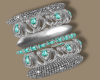 SilverBangles Aquamarine