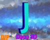 3D letter J for DJ