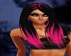 Black/electric Pink Hair