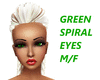 Green Spiral Eyes M/F