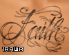 [1R] Faith Chest Tattoo