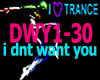 I DONT WANT YOU