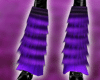 Purple Fuzzy Leg Warmers