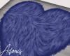 Blue Fur Rug