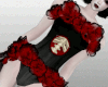 Skeleton Dress - Blk/Red
