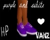 HP* Purple/White Vans