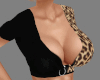 Black Leopard Top