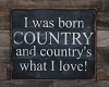 Born Country Poster