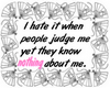 nothing about me judge
