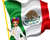 Bandera Mexico con Poses