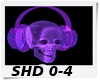 Skull Headset Dj  Light