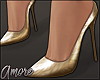 $ Gold Shine Heels
