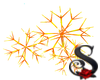 Orange/Yel Snowflake Dec