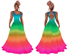 Tie-dyeGown WithDiamonds