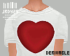 <J> Drv  Heart T-shirt