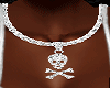 SKULLY WITH BONE CHAIN