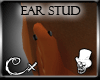 [CX]Ear stud black L