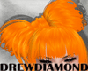 Dd- Orange  Bow Hair