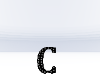 LETTER C BLACK